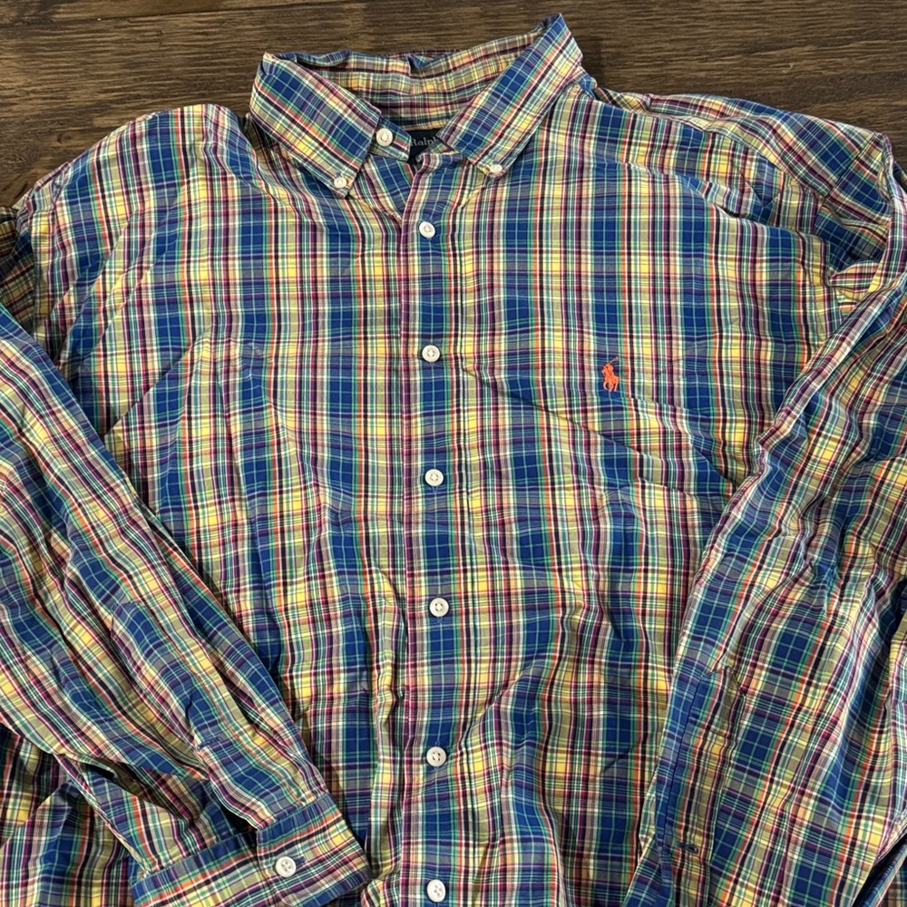 Polo by Ralph Lauren Men's Colorful Checkered Shirt